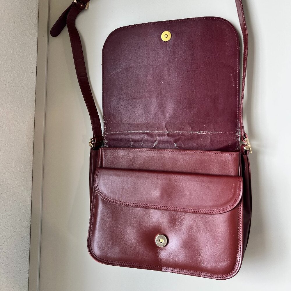 Vintage Cartier Must de Cartier Burgundy Leather Crossbody - Picture 6 of 7